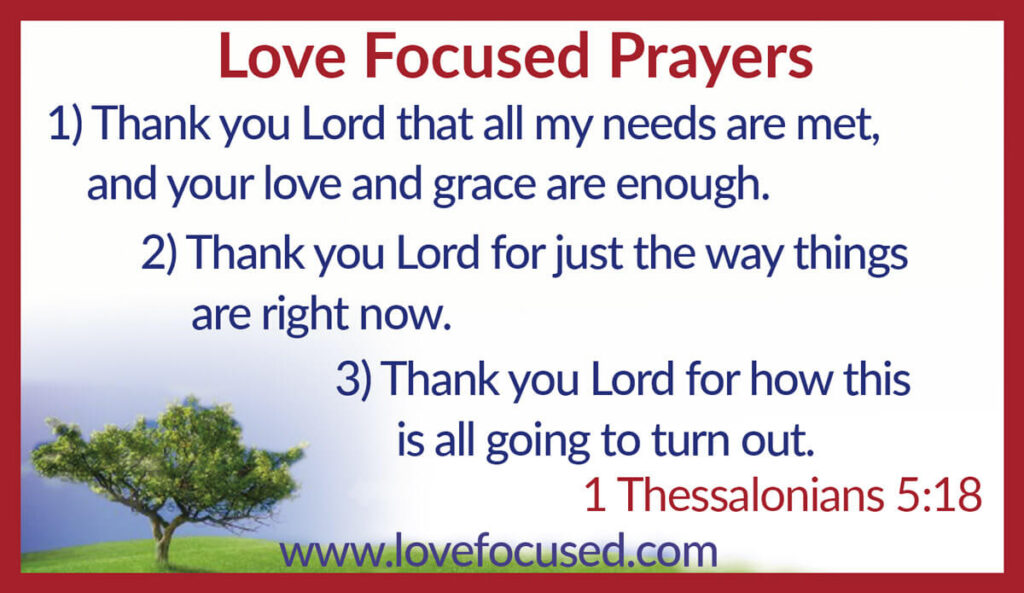 Love Focused Prayer Card